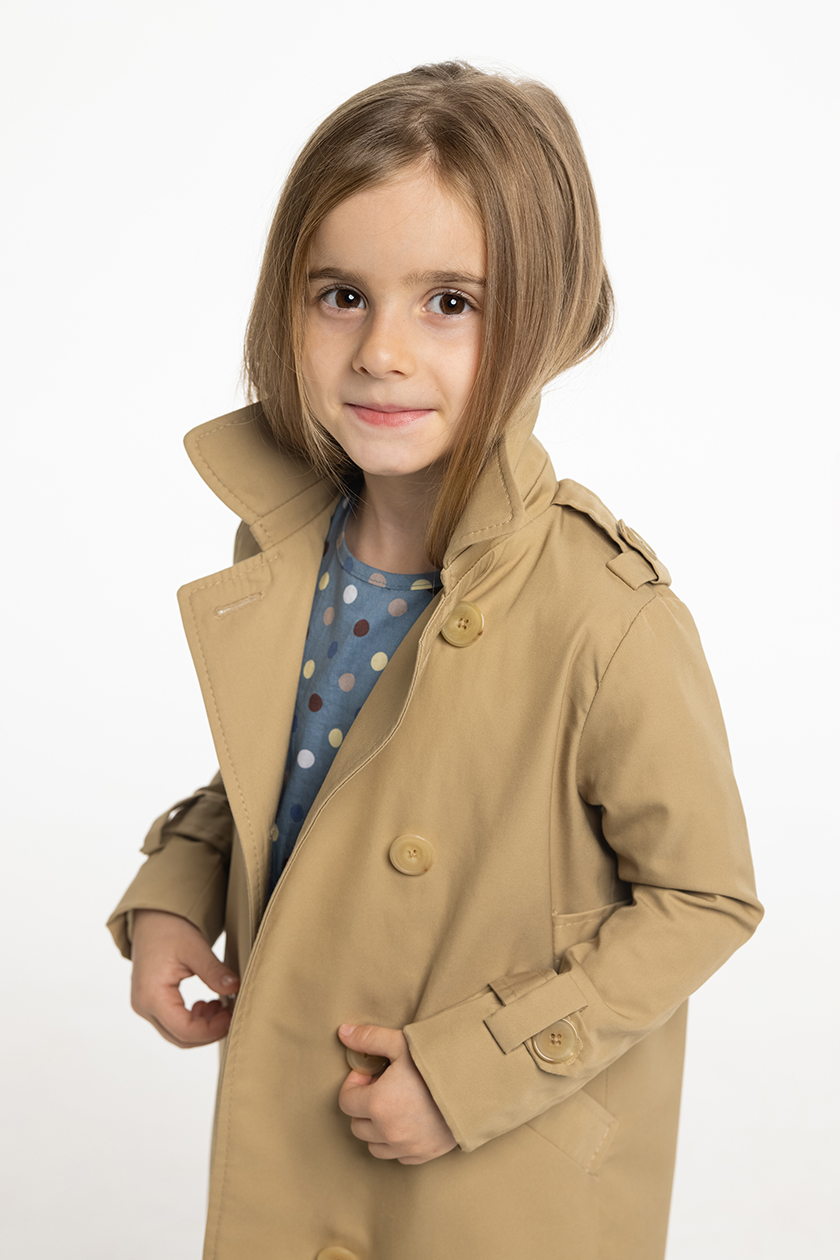 Lilia Ceaicovschi kids trench coat Nasy