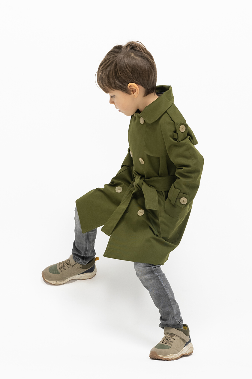 Lilia Ceaicovschi kids trench coat Traian