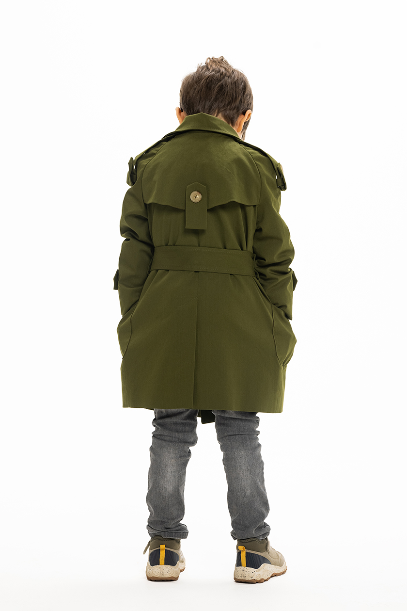 Lilia Ceaicovschi kids trench coat Traian