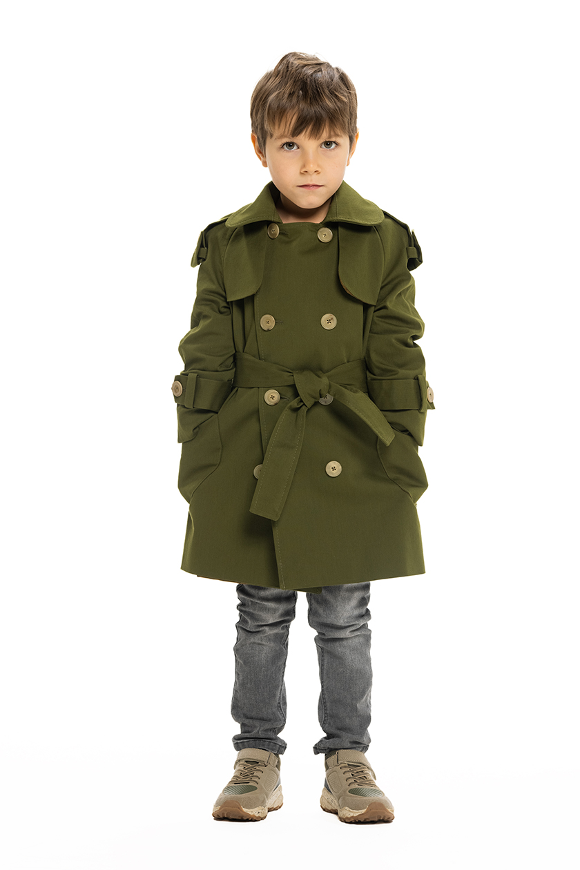 Lilia Ceaicovschi kids trench coat Traian