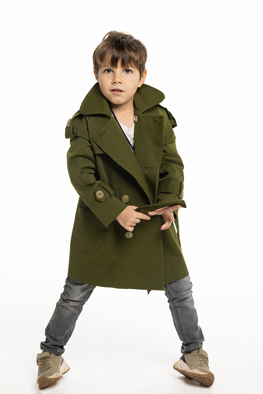 Lilia Ceaicovschi kids trench coat Traian